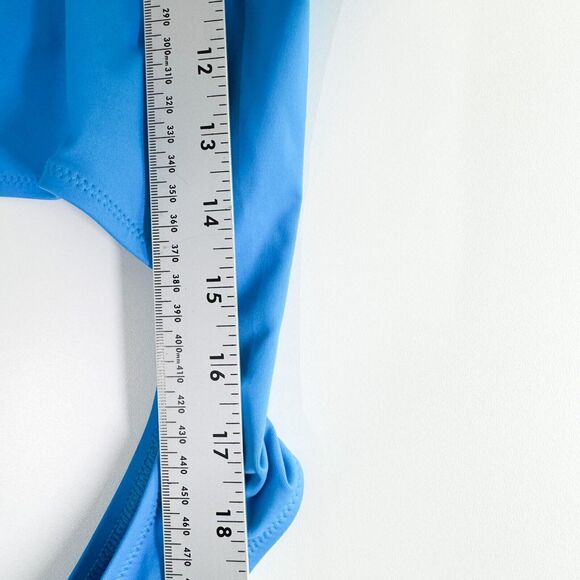 SKIMS Signature Swim Strapless Monokini Swimsuit Cheeky Summer Beach Blue 2X NWT - Picture 7 of 12